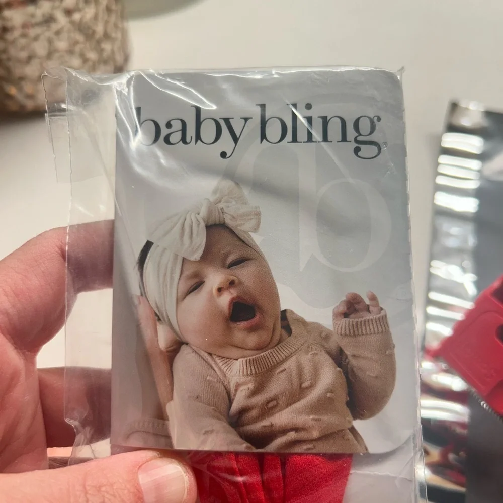 Baby Bling Red Hair Bow